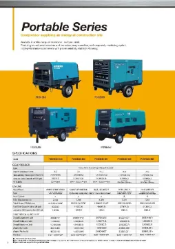 AIR COMPRESSOR AIRMAN COMPRESSOR  PORTABLE SERIES   airman compressor catalog page 004