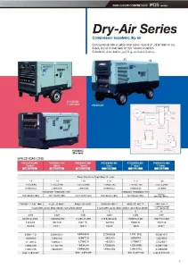 AIR COMPRESSOR AIRMAN COMPRESSOR - DRY AIR SERIES  airman compressor catalog page 007