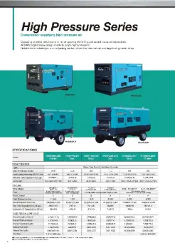 AIR COMPRESSOR AIRMAN COMPRESSOR  HIGH PREASURE SERIES